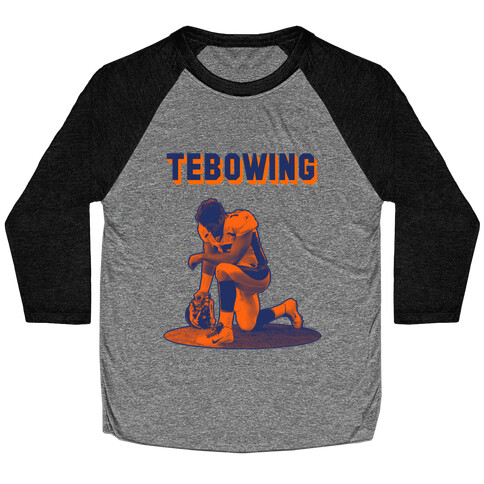 Tebowing Baseball Tee