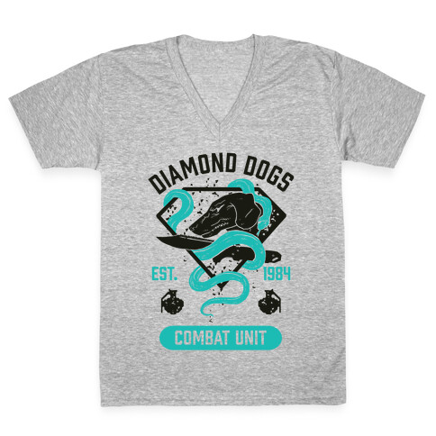 Diamond Dogs Combat Unit V-Neck Tee Shirt