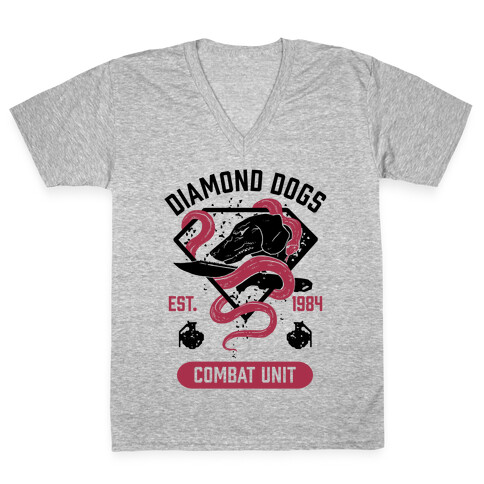 Diamond Dogs Combat Unit V-Neck Tee Shirt