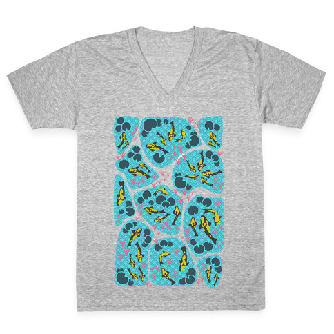 Koi Ponds V-Neck Tee Shirt