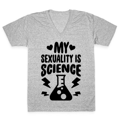 My Sexuality Is Science V-Neck Tee Shirt