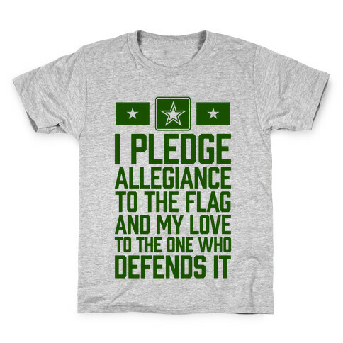 I Pledge Allegiance To The Flag (Army) Kids T-Shirt