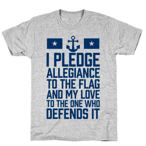 I Pledge Allegiance To The Flag (Navy) T-Shirt