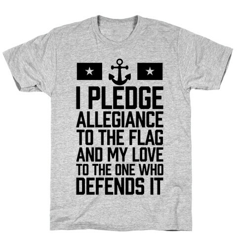 I Pledge Allegiance To The Flag (Navy) T-Shirt