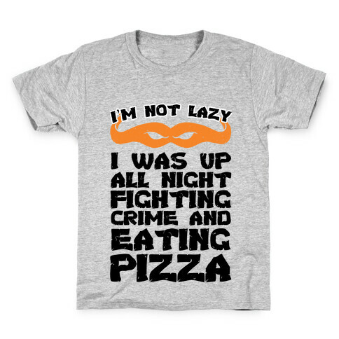 Fighting Crime and Eating Pizza Kids T-Shirt