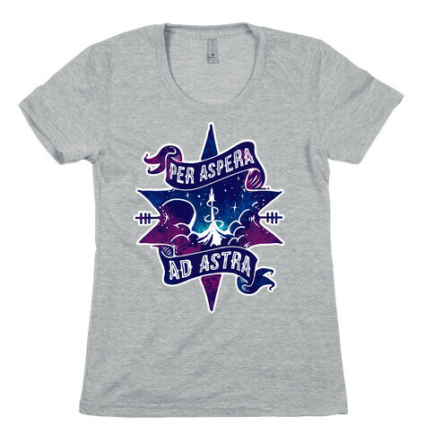 Per Aspera Ad Astra Womens T-Shirt