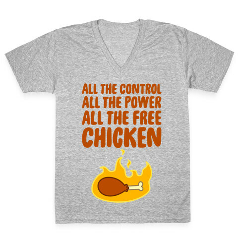 All The Free Chicken V-Neck Tee Shirt