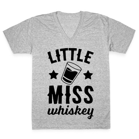 Little Miss Whiskey V-Neck Tee Shirt