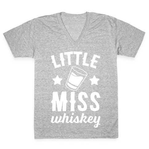 Little Miss Whiskey V-Neck Tee Shirt