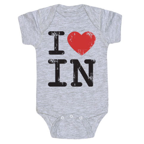 I Love Indiana Baby One-Piece