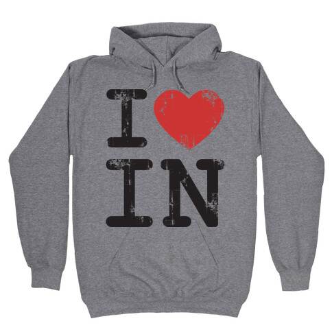 I Love Indiana Hooded Sweatshirt