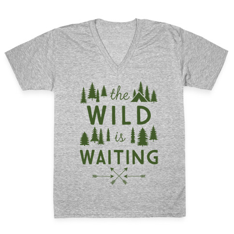 The Wild Is Waiting V-Neck Tee Shirt