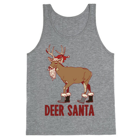 Deer Santa Tank Top