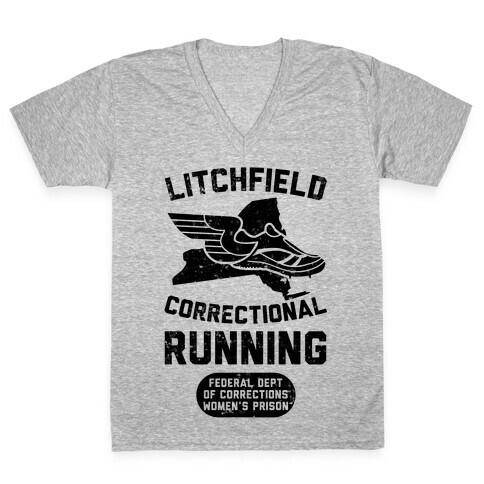 Litchfield Correctional Running V-Neck Tee Shirt