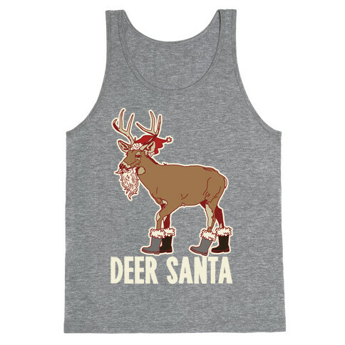 Deer Santa Tank Top