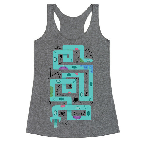 Twisty Turny Spaceship Racerback Tank Top