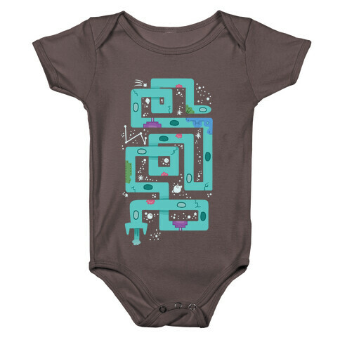 Twisty Turny Spaceship Baby One-Piece