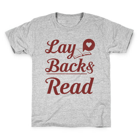 Lay Back And Read Kids T-Shirt