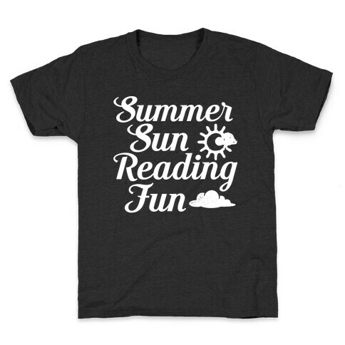 Summer Sun Reading Fun Kids T-Shirt