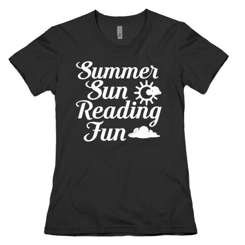Summer Sun Reading Fun Womens T-Shirt
