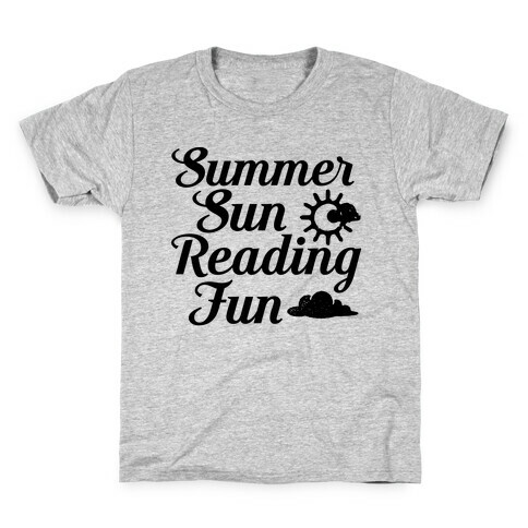 Summer Sun Reading Fun Kids T-Shirt