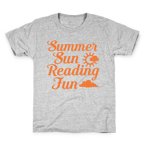 Summer Sun Reading Fun Kids T-Shirt
