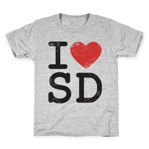 I Love Noth Dakota Kids T-Shirt