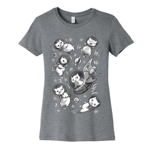 Cats In Space Womens T-Shirt