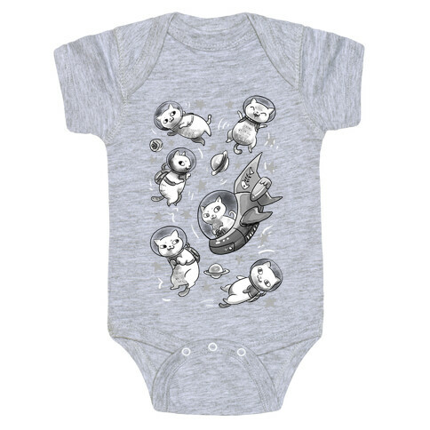 Cats In Space Baby One-Piece