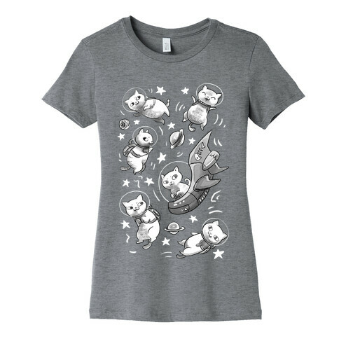 Cats In Space Womens T-Shirt
