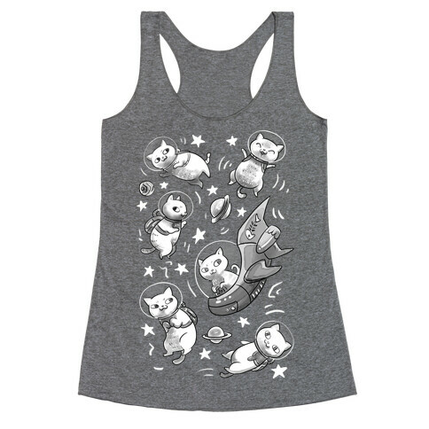 Cats In Space Racerback Tank Top