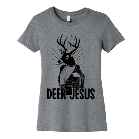 Deer Jesus Womens T-Shirt