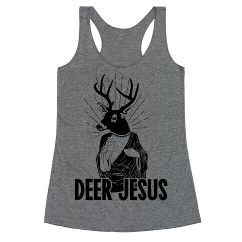Deer Jesus Racerback Tank Top