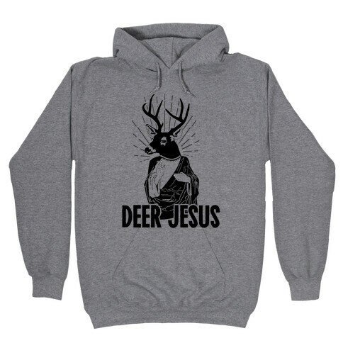 Deer Jesus Hooded Sweatshirt