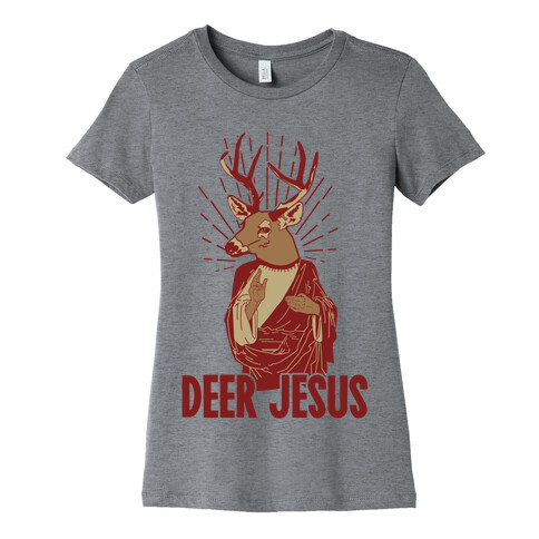 Deer Jesus Womens T-Shirt