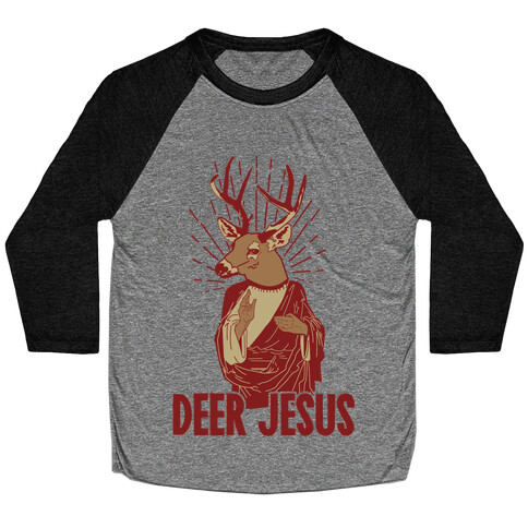 Deer Jesus Baseball Tee