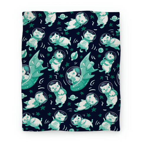 Cats In Space Blanket