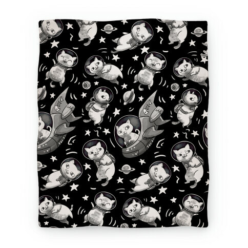 Cats In Space Blanket