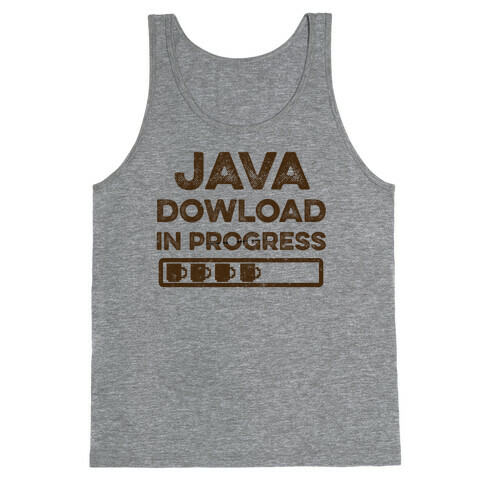 Java Download In Progress Tank Top