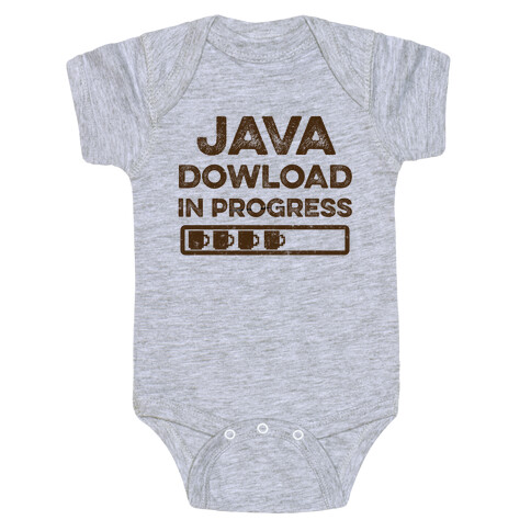 Java Download In Progress Baby One-Piece