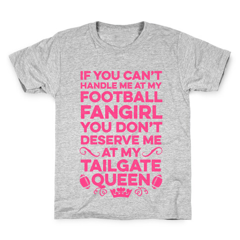 If You Can't Handle Me at Football Fangirl Kids T-Shirt