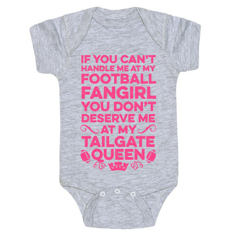 If You Can't Handle Me at Football Fangirl Baby One-Piece