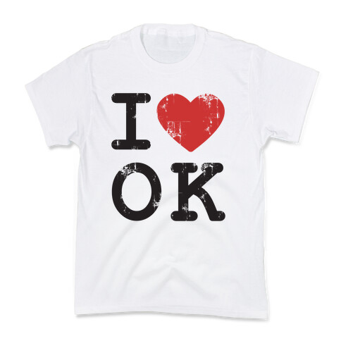 I Love Oklahoma Kids T-Shirt