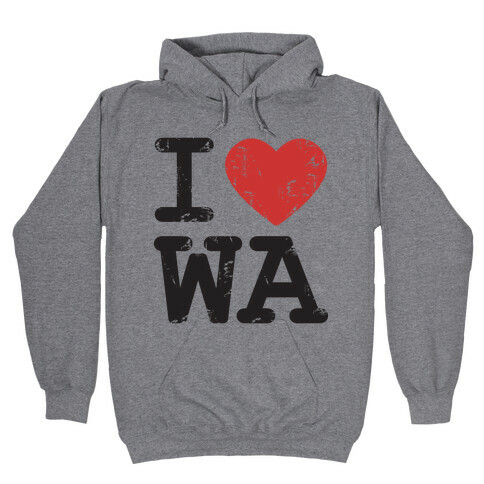 I Love Washinton Hooded Sweatshirt