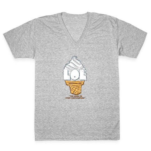 LOL Ice Cream V-Neck Tee Shirt