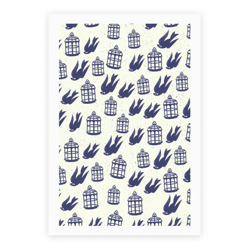 Bioshock Infinite Pattern (Bird and Cage) Poster