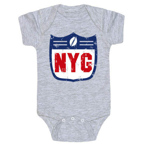 Football in New York Baby One-Piece