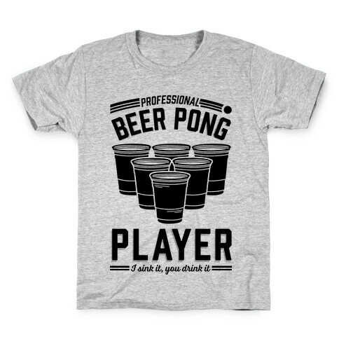 Professional Beer Pong Player Kids T-Shirt