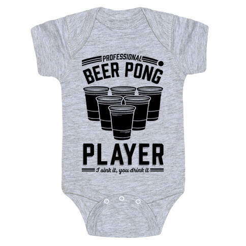 Professional Beer Pong Player Baby One-Piece