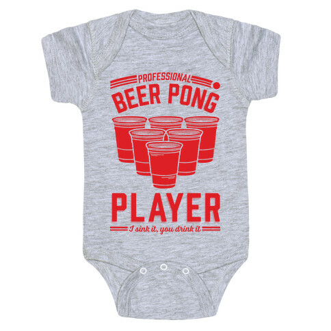 Professional Beer Pong Player Baby One-Piece